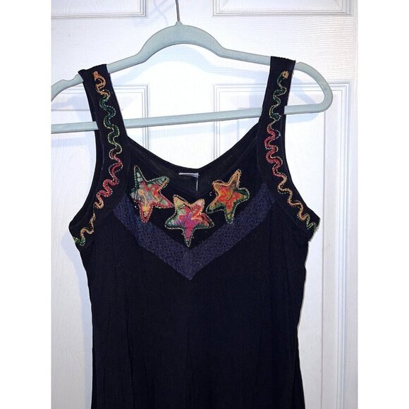 NWT SHORELINE Sleeveless Midi Navy Rayon Long Sundress Casual Summer Dress OSFM - Picture 8 of 16